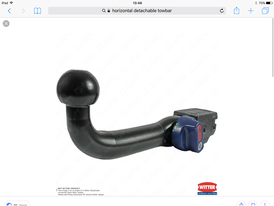 Picture of Horizontal Detachable Towbar