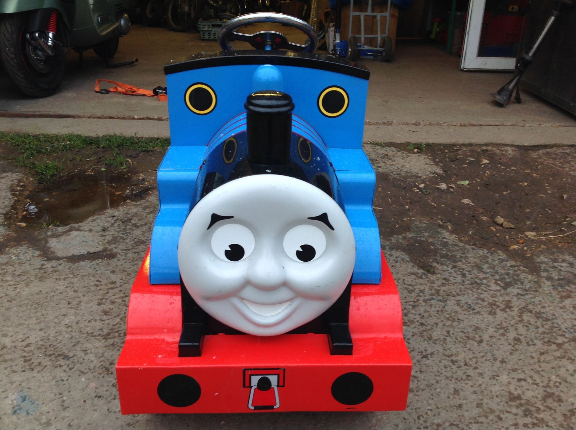 A 57 TOWING. Thomas Tank Engine Vintage Pedal Car SOLD!!!!