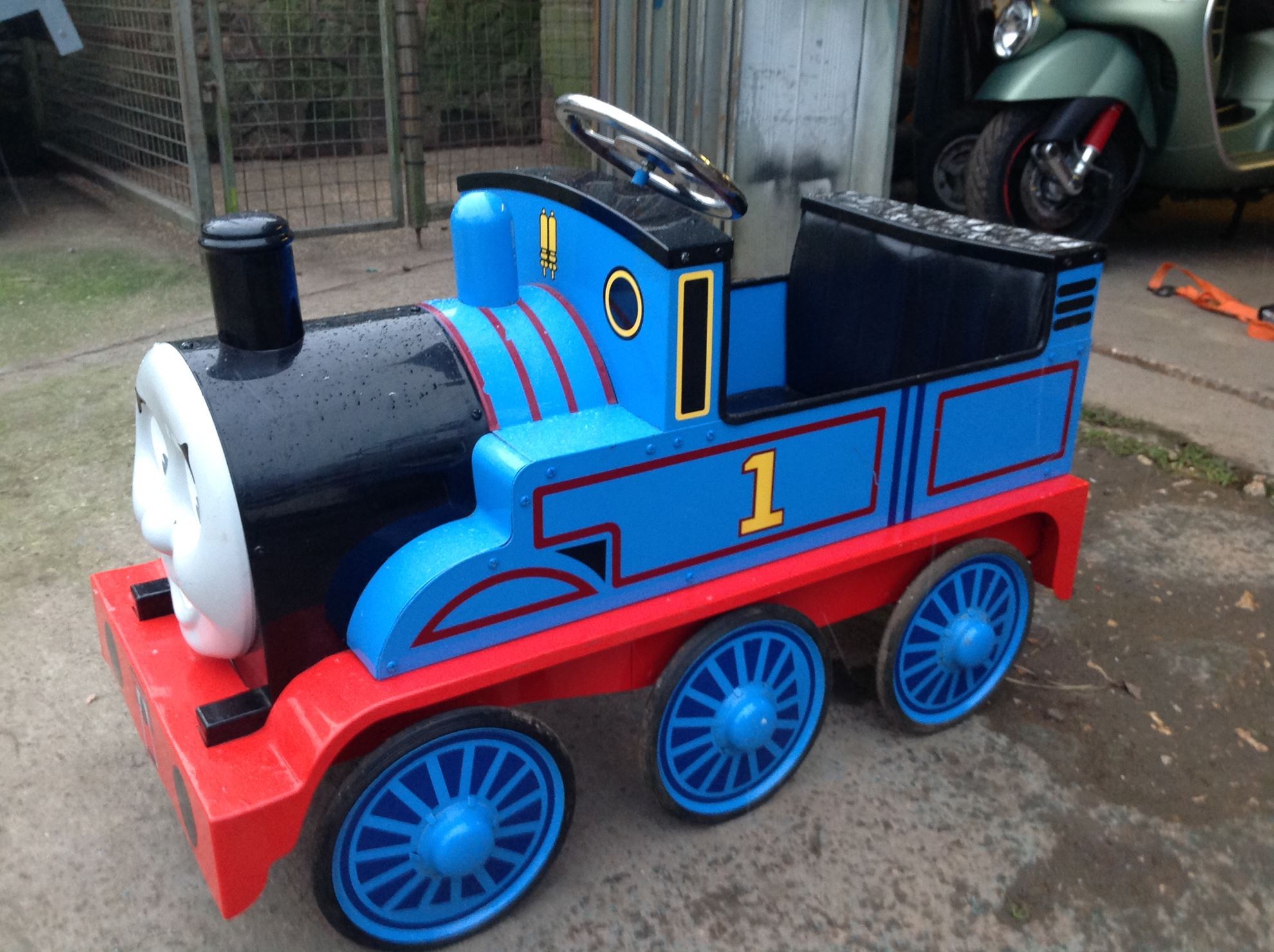 A 57 TOWING. Thomas Tank Engine Vintage Pedal Car SOLD!!!!