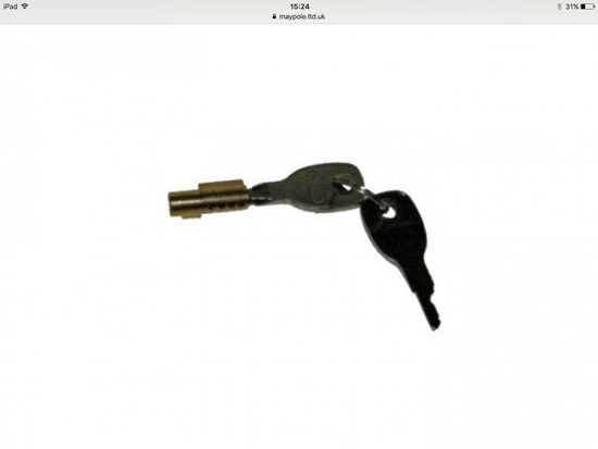 A 57 TOWING. Integral Security Lock and Key