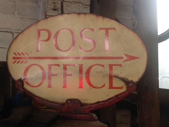 Picture of Metal Post Office Sign