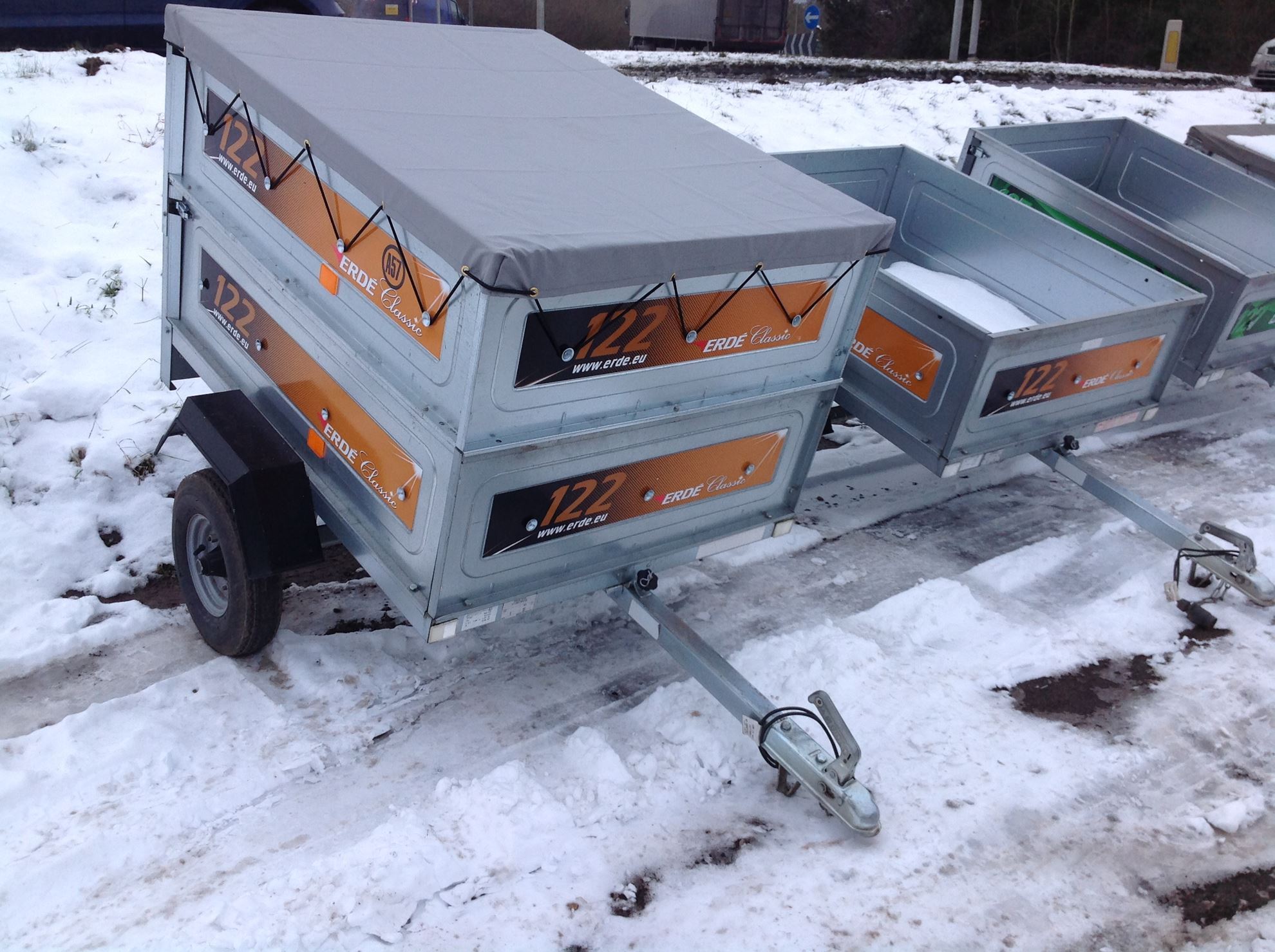 A 57 TOWING. Erde 122 Car Trailer with High Side Kit and Cover A 57 TOWING. Erde 122 Car Trailer with High Side Kit and Cover