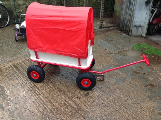 kids pull along trolley