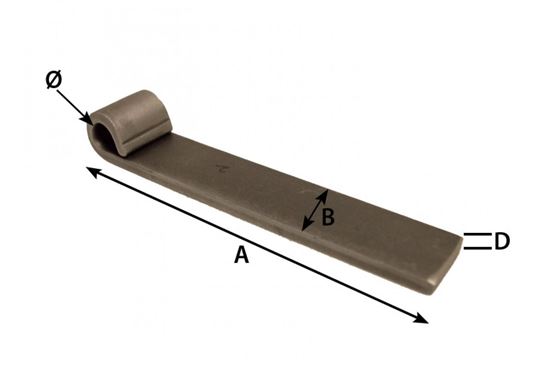 Picture of 153MM X 30MM X 13MM WELD-ON TRAILER HINGE