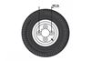 Picture of WHEEL+TYRE 4PLY 500X10