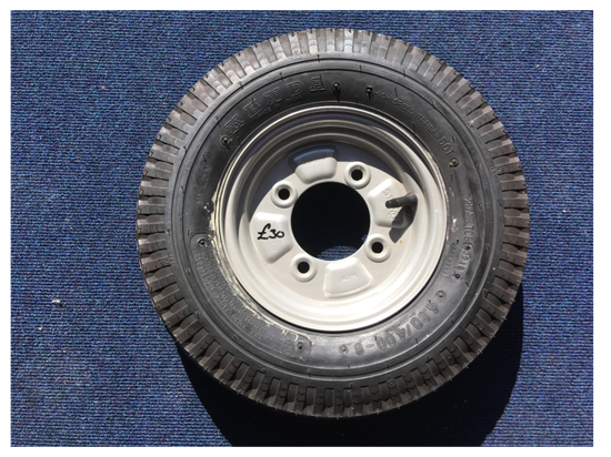 Picture of 400x8" 4 ply wheel and tyre