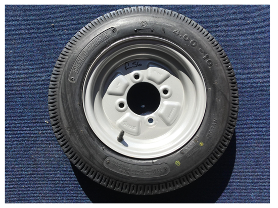Picture of 4.00-10 wheel and tyre